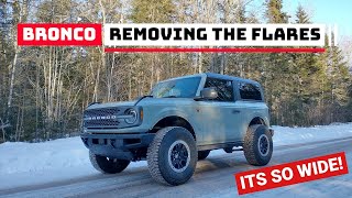 HOW TO REMOVE FENDER FLARES ON THE FORD BRONCO- HOW TO REPLACE - NEW FORD BRONCO 2 DOOR BADLANDS