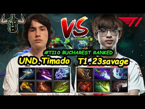 23savage vs Timado  - GOD Tier Carry Battle Ti10 BUCHAREST Ranked Dota 2 pro Gameplay