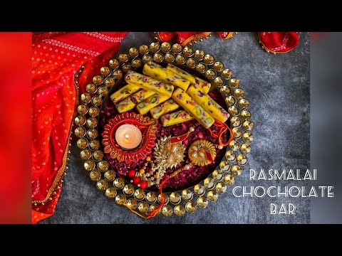 Rasmalai Chocolate Bar | Raksha Bandhan Special Recipe | Homemade Chocolate Bars