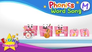 Phonics Word song M - English Songs - Educational video for Kids