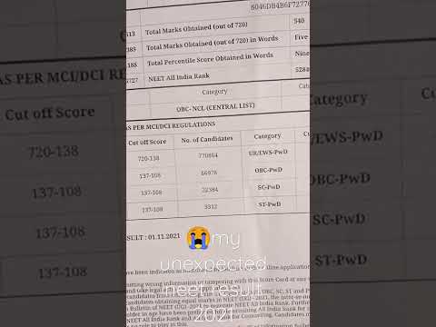 unexpected neet result #physicswallah #yakeen2.0 #competitionwallah