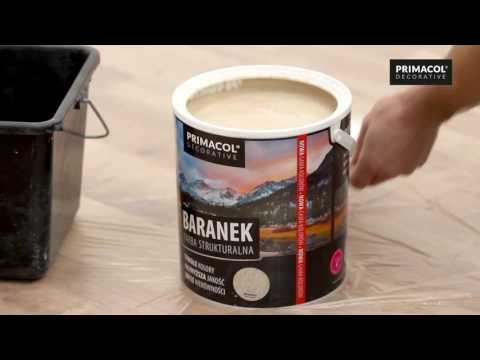 Farba strukturalna Baranek Primacol Decorative   film instruktażowy