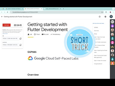 Getting started with Flutter Development || #qwiklabs || #GSP885 ||  [With Explanation🗣️]