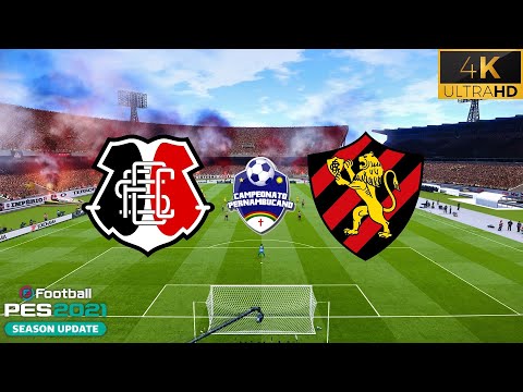 SANTA CRUZ X SPORT | SEMIFINAL CAMPEONATO PERNANBUCANO | PES 2021 4K60FPS REALISTA.