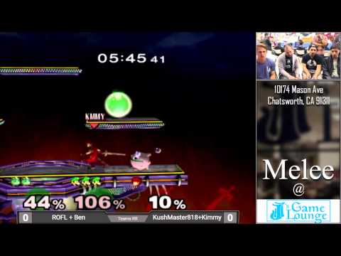 Melee at JJ's 15 - ROFL & Ben Vs. KushMaster818 & Kimmy - Round Robin Doubles