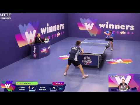 WINners CUP table 1 02.11 Zaitsev Andrei - Badai Maksim   13:30