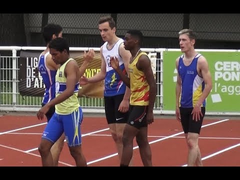 22''87: GOMIS Elliot (200m JUM FC) -  Chpts régionaux CAM-JUM PONTOISE,  8 juin 2019