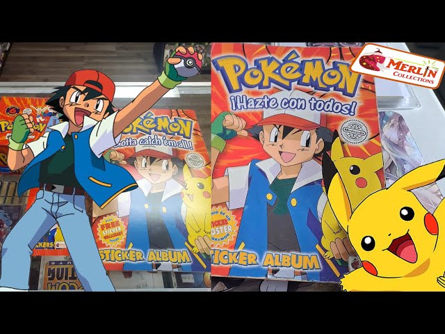 Vídeo relacionado con Pokemon 1 x MERLIN Pegatinas paquete Topps Series 1 - 1999 - Vintage - Nintendo
