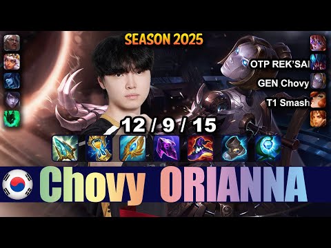 GEN Chovy ORIANNA vs LISSANDRA Mid - Patch 25.18 KR Ranked | lolrec