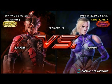 Lars Tekken God Rank vs Nina Tekken Emperor rank - Tekken 6 Gameplay