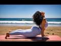 INDIA DOES A WORKOUT AT THE BEACH