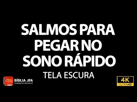 Salmos poderosos ao som de chuva | Tela escura ☔ - Bíblia JFA Offline