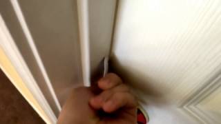 How to open a locked bathroom door with a card