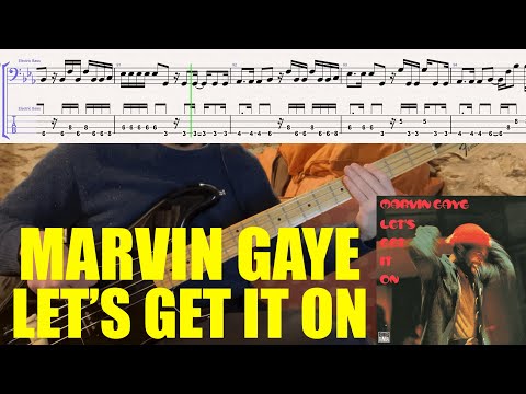 Marvin Gaye - Let's Get It On // BASS COVER + TABS