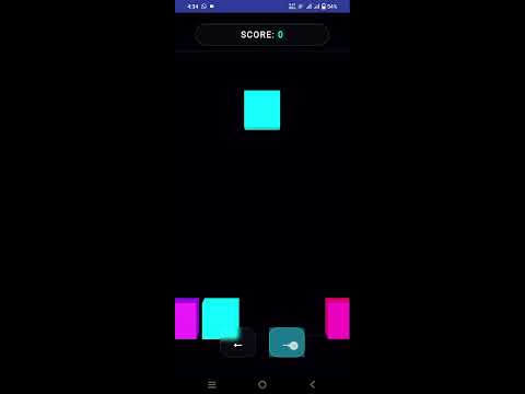 Neon Grid Fall 3D video thumbnail