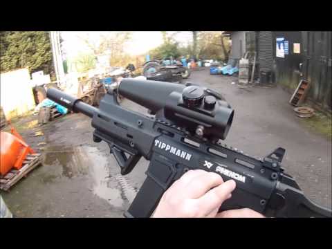 Tippmann X7 Phenom Test Shoot.