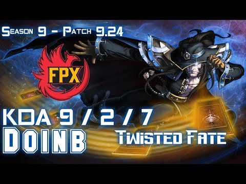 FPX Doinb TWISTED FATE vs LEBLANC Mid - Patch 9.24 KR Ranked