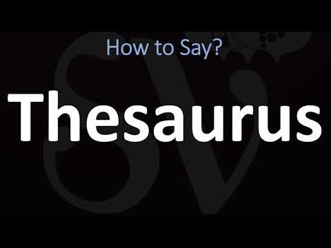 How to Pronounce Thesaurus (CORRECTLY)