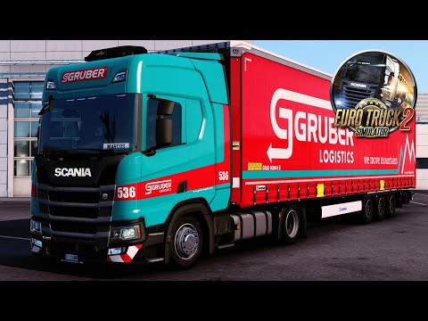 🚛 SCANIA NEXT GENERATION R450 GRUBER LOGISTICS - PROMODS 2.56 🇮🇹 (I) Roma to 🇮🇹 (I) Verona.