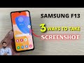 Samsung Galaxy F13 : How To Take Screenshot?