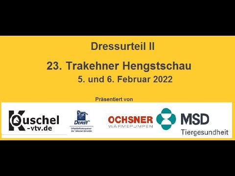 Trakehner Hengstschau Münster-Handorf 2022 - Dressurteil II