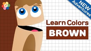 Color Cartoons for Children | Color Crew - Brown | Learning Colors for Kids Shows