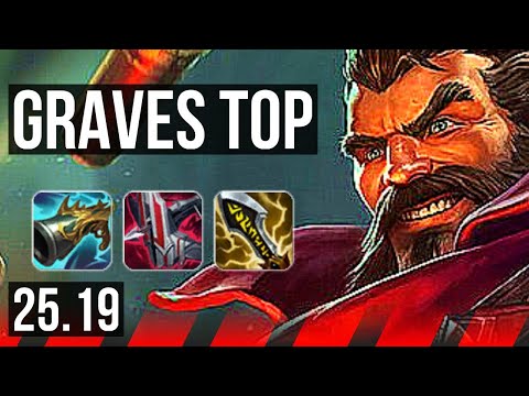 GRAVES vs GNAR (TOP) | Dominating | NA Grandmaster | 25.19