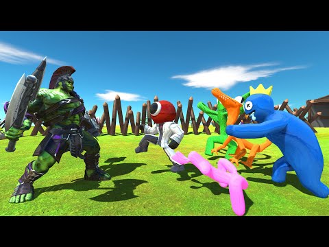 Great War Hulk Warrior vs ALL Rainbow Friends - Animal Revolt Battle Simulator