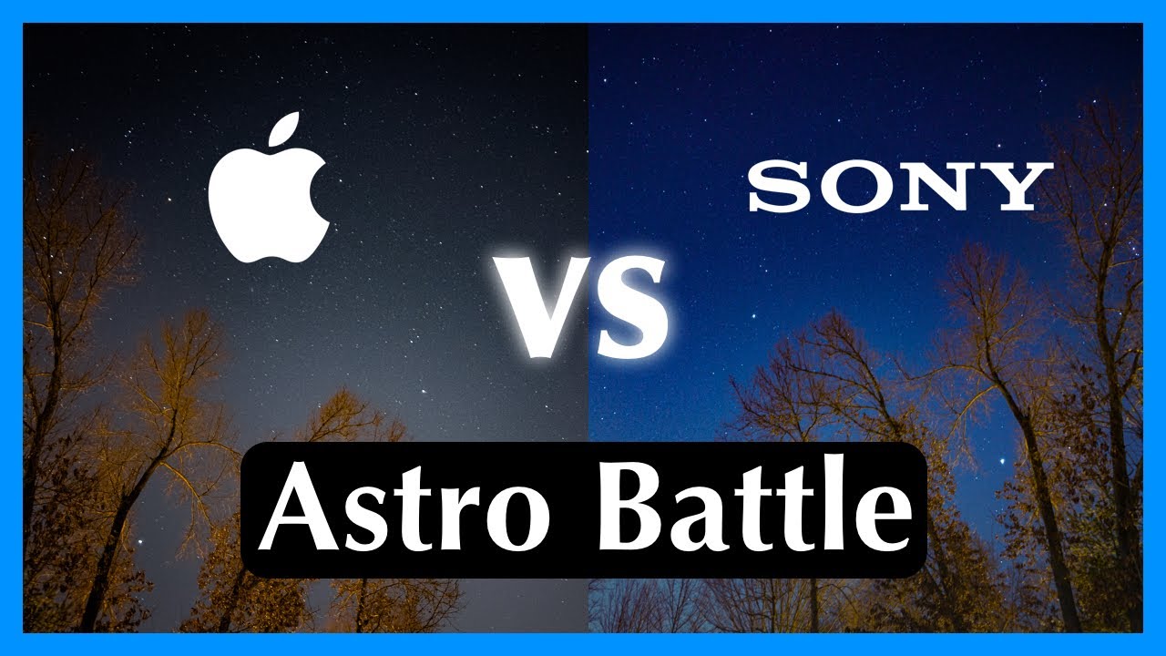 iPhone 12 Pro Max vs Sony Xperia 1 II - Astrophotography comparison with ProRAW and RAW