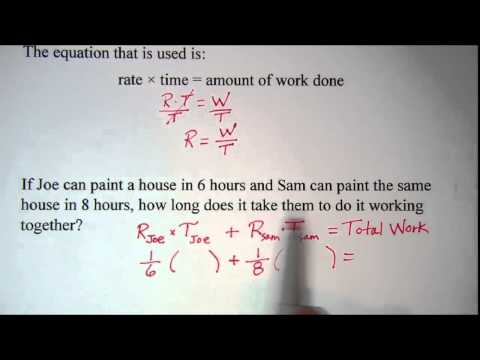 Work Rate Word Problem