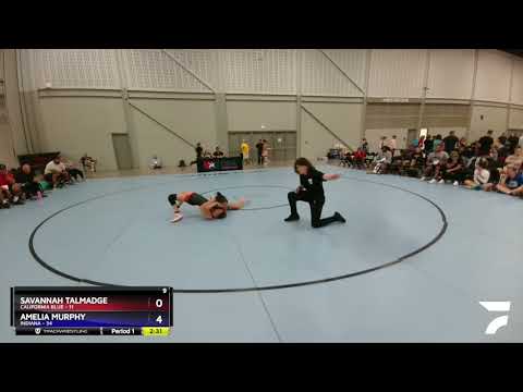 112 Lbs Round 3 (6 Team) - Savannah Talmadge, California Blue Vs Amelia Murphy, Indiana E6f8