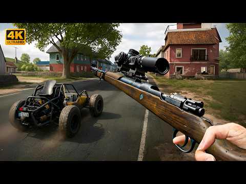 PUBG PC : ERANGLE SOLO SNIPER TPP 4K GAMEPLAY (No Commentary)