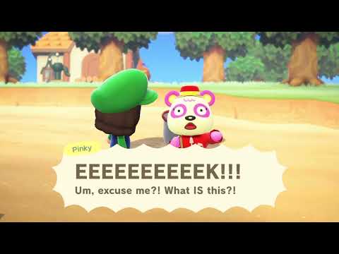 Animal Crossing New Horizons: Finally Making a Pitfall Seed Trap and Pitfalling a Villager