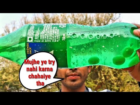 Experiment: Sprite & coldrink  Vs mentos