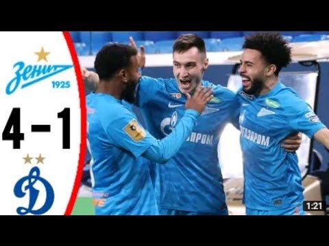 Zenit vs Dynamo Moscow 4-1 Goals and Extended Highlights