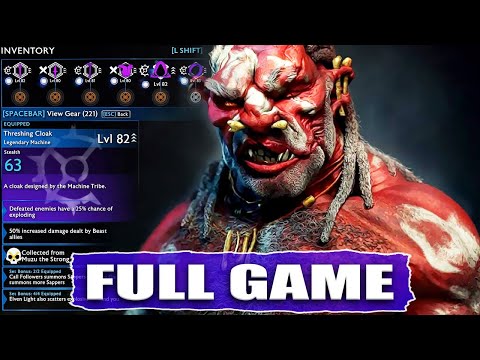 SHADOW OF WAR Gameplay Walkthrough FULL GAME - No Commentary