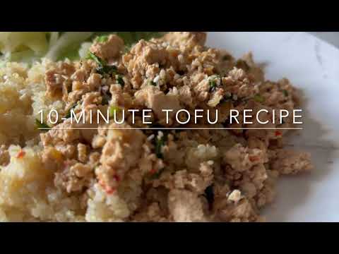 Easy Tofu Recipe That Actually Tastes Amazing | 10 Minute Dinner Idea | Thai Inspired Flavours