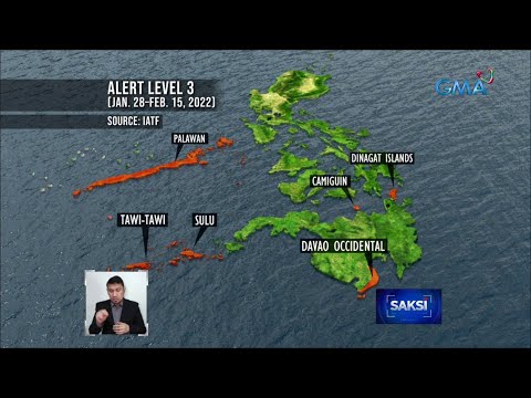 6 pang probinsya, nasa Alert Level 3 | Saksi