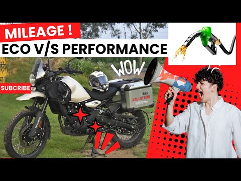 Himalayan 450 Mileage : Eco Mode vs. Performance Mode - Real Results!