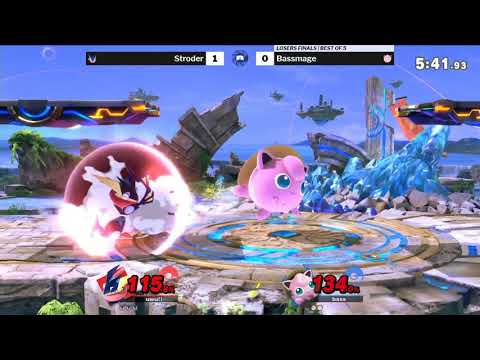 The Smash Lab 208 Losers Finals - Stroder (Greninja) vs BassMage (Jigglypuff, Fox)