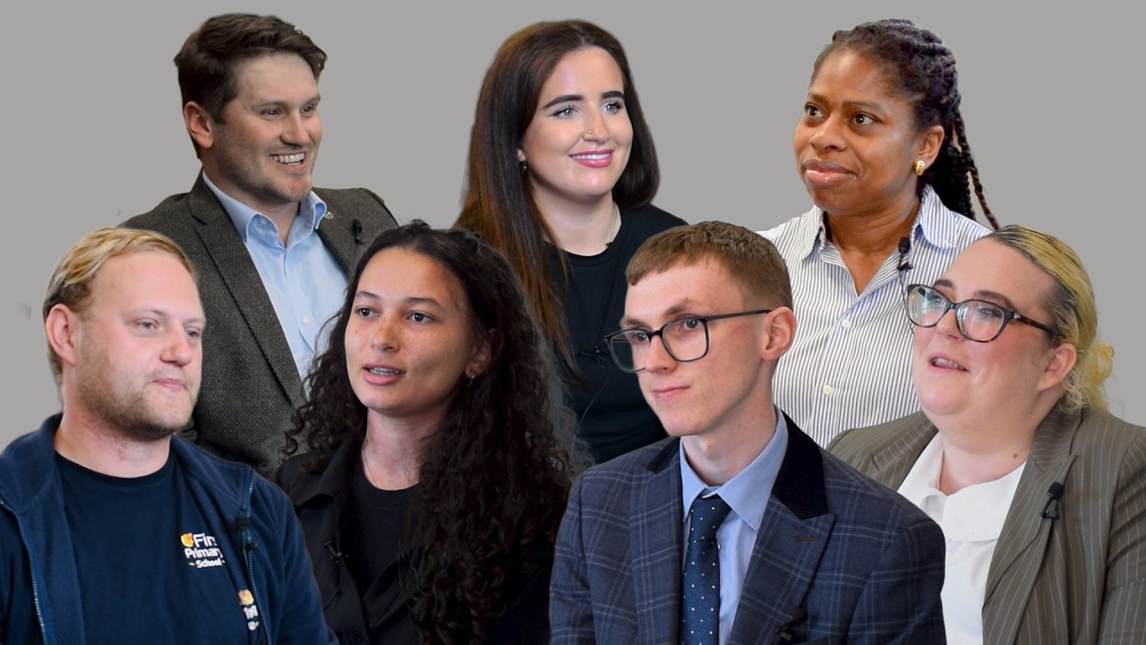 Collage of seven young professional teachers featured