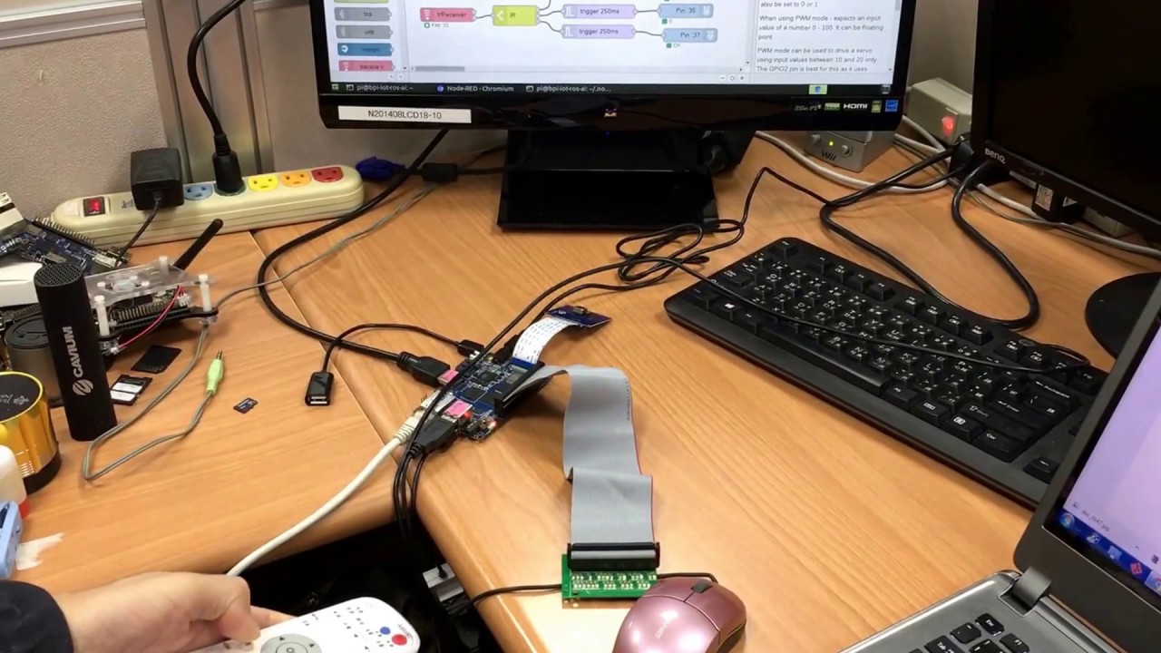 Banana Pi M3 through IR to control devices under Node-Red