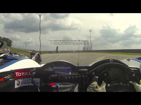 James Winslow battling for the race lead in the Asian Le Mans Series.