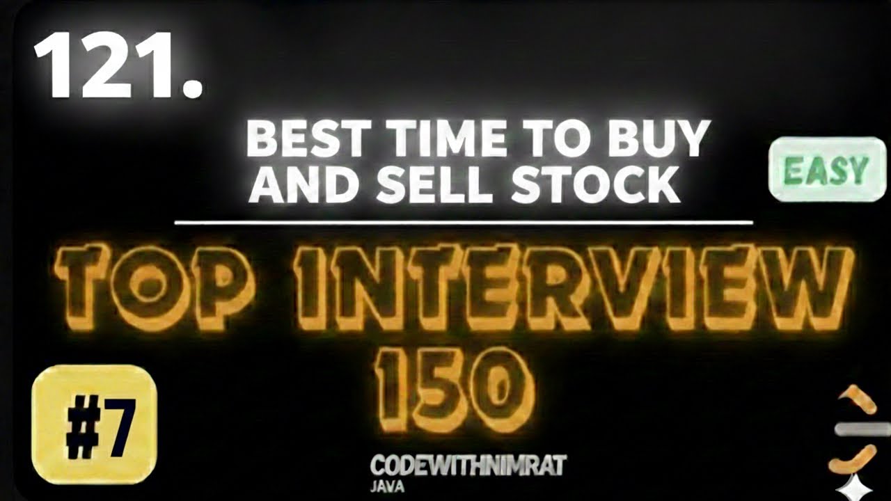 Best Time to Buy and Sell Stock 🚀 | LeetCode Java Solution in 1 Loop (With Java code) 