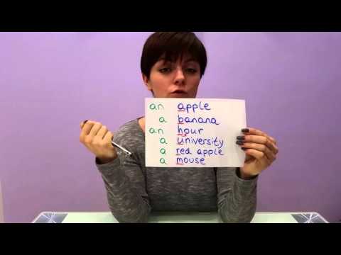 Nadja erklärt: a oder an - Englische Grammatik auf Deutsch