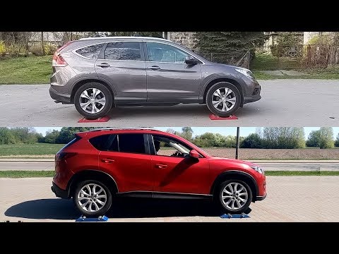 SLIP TEST - Honda CR-V Real Time AWD vs Mazda CX-5 i-Activ AWD - @4x4.tests.on.rollers