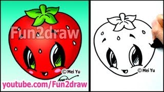 Art Lessons - Easy Things to Draw - Strawberry