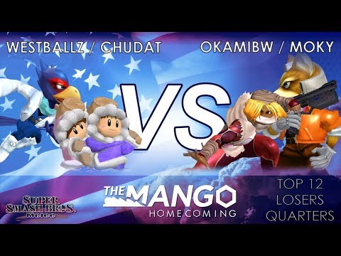 Mango Homecoming - Westballz / ChuDat (Blue) VS OkamiBW / moky (Red) - SSBM - Top 12 - LQ