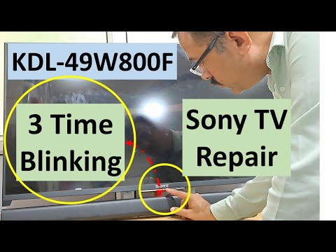 Sony Tv 3 Time Blinking | Sony Bravia 3 Time Red Light  Blinking | KDL 49W800F | By Vinod Kenny