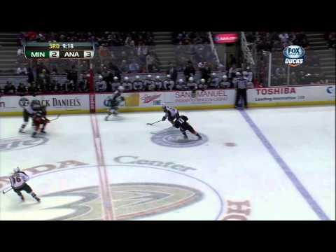 Devin Setoguchi goal 3-2 Mar 1 2013 Minnesota Wild vs Anaheim Ducks NHL Hockey